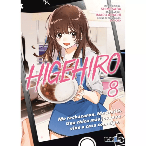 Higehiro 8 como parte de las Novedades Manga Semana 32 del 7 al 11 de agosto de 2023
