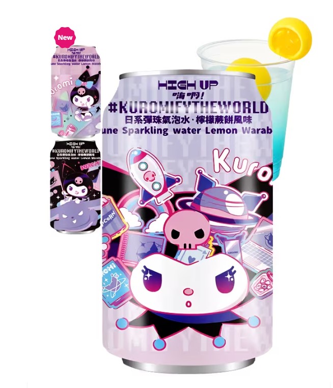 Lemon Mochi Ramune Soft Drink Kuromi Sanrio HIGH UP Special