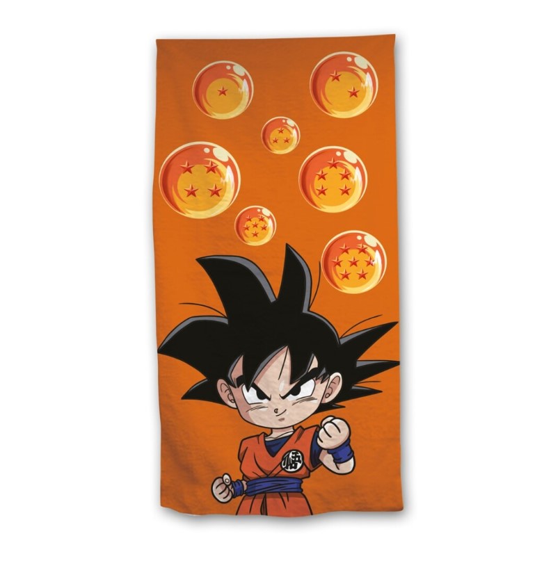 Son Goku Chibi Towel Dragon Ball Super 140 x 70 cm | Kurogami