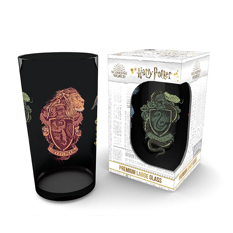 Vaso Cristal Animales Casas Hogwarts Harry Potter | Kurogami