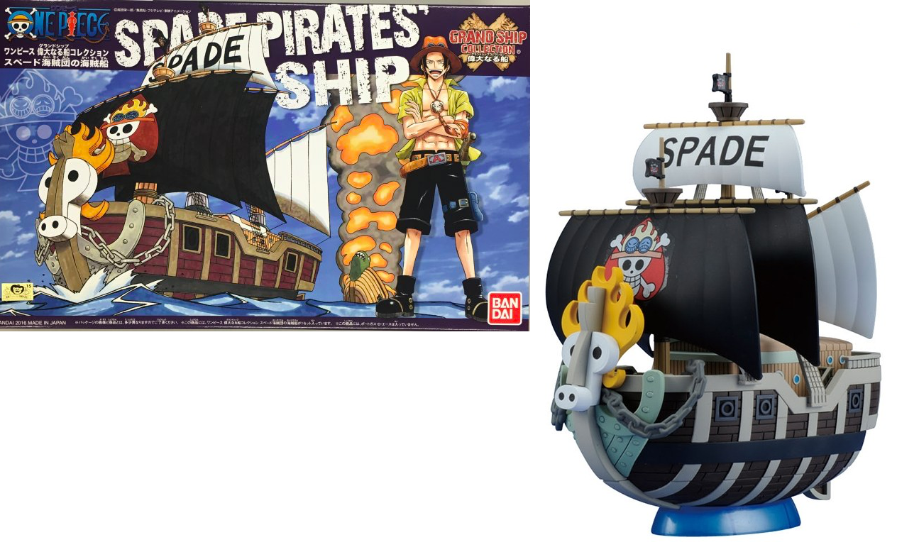 Model Kit Barco Portgas D. Ace Piece of Spadille One Piece Grand Ship  Collection | Kurogami A.C.E FANSHIP KIT
