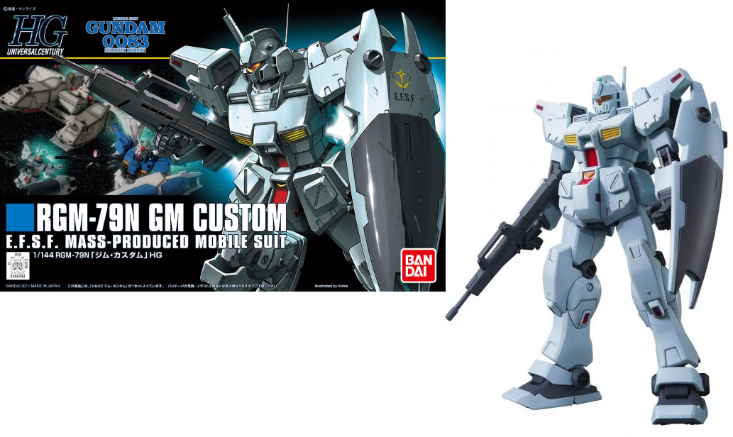 RGM-79N GM Custom Gundam Model Kit HGUC | Kurogami