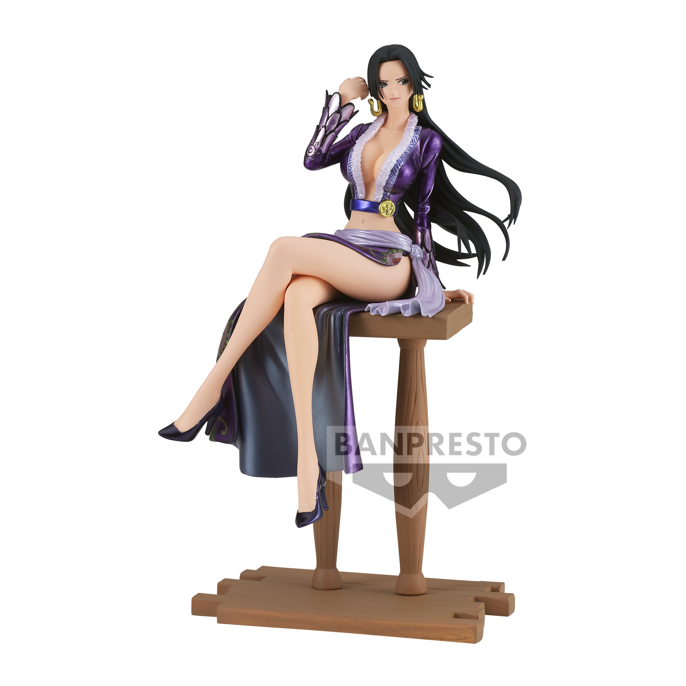 Figura Di Boa Hancock 14 Cm - One Piece Q Posket Series - Banpresto - Collezione Ufficiale