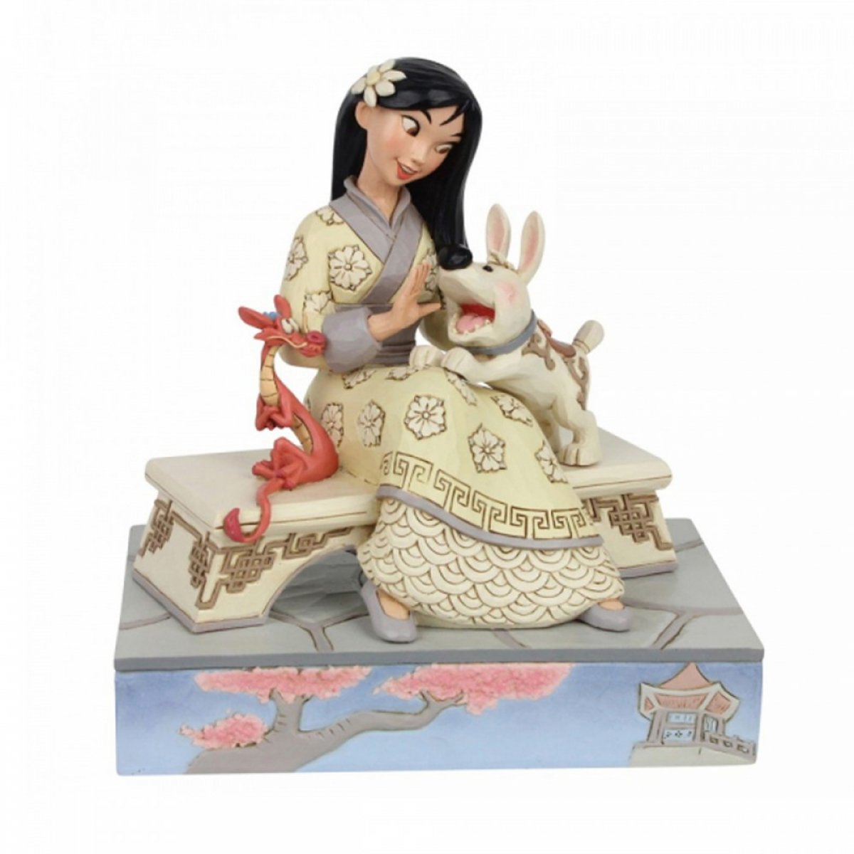 Mulan Sitting With Mushu Little Brother Figure Mulan Disney