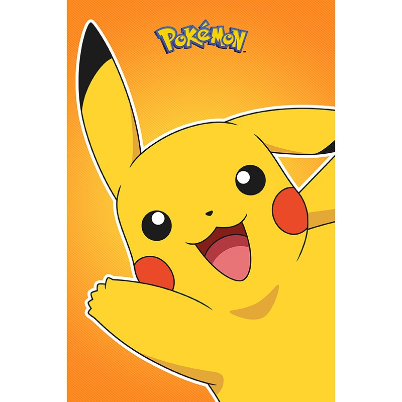 Poster Pokémon Pikachu Metalizado, 91,5 x 61 cm 