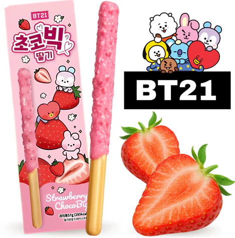 Strawberry Chocobig Sticks BT21 BTS 57 g | Kurogami