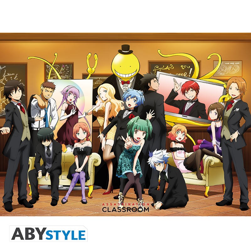 Elegant Group Poster Assassination Classroom 52 x 38 cms Kurogami