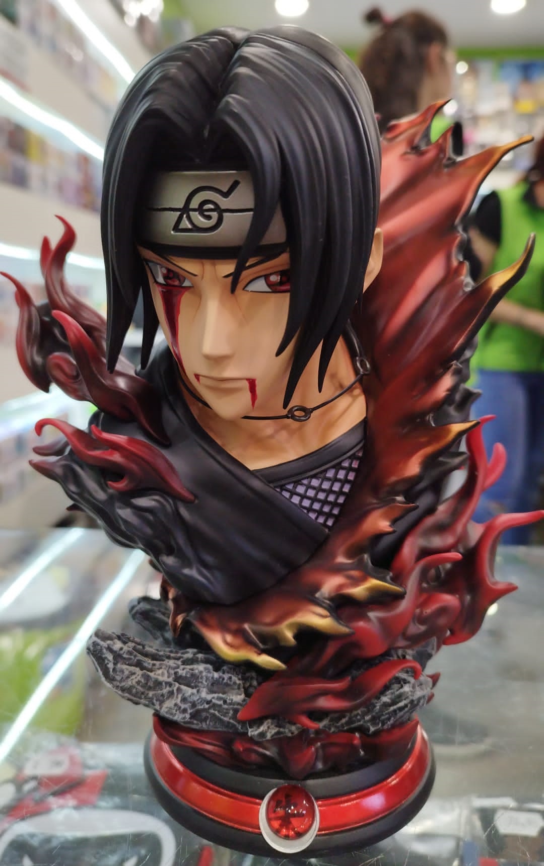 12cm naruto shippuden figura de ação uchiha sasuke estátua desktop