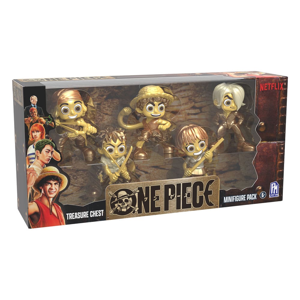 Pack de 5 mini figurines One Piece Netflix Zoro Chopper Wapol Mr. 5 Luffy 5-6 cm - One