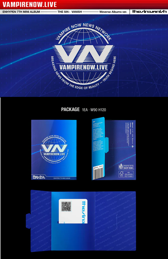 ENHYPEN Album - The Sin: Vanish Weverse Ver | Kurogami