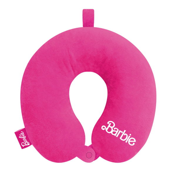 Cojin de Viaje Rosa Logo Barbie