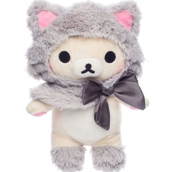 Grey Cat Cosplay Korilakkuma Plush Rilakkuma 20 cm