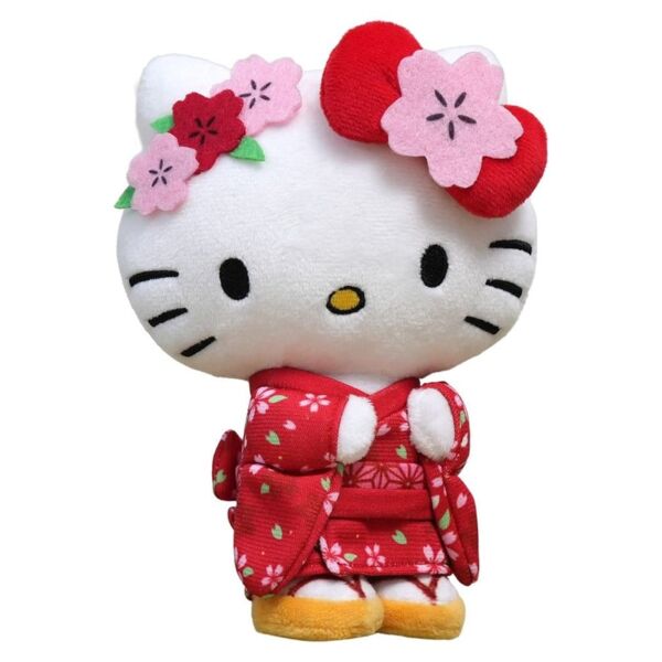 Red Kimono Hello Kitty Plush Sanrio 22 cm