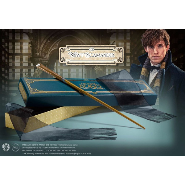 Varita Newt Scamander Collector's Box - Réplica Oficial Animales Fantasticos