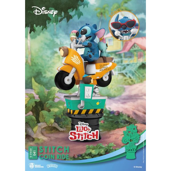 Figura Stitch Coin Ride Disney Series Diorama D-Stage