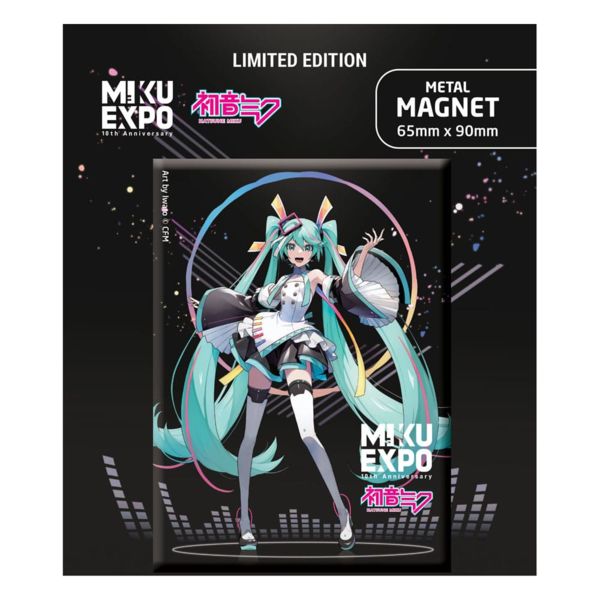 Imán Negro Hatsune Miku Vocaloid Expo 10th Anniversary Limited Edition