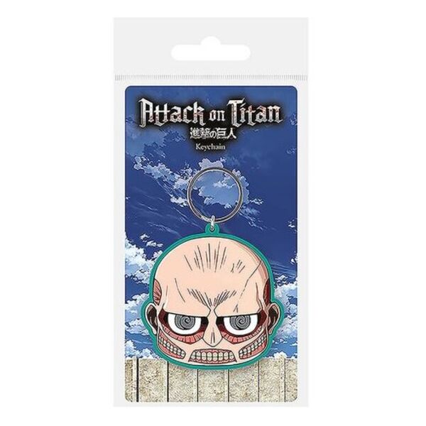Colossal Titan Face Keychain Attack on Titan