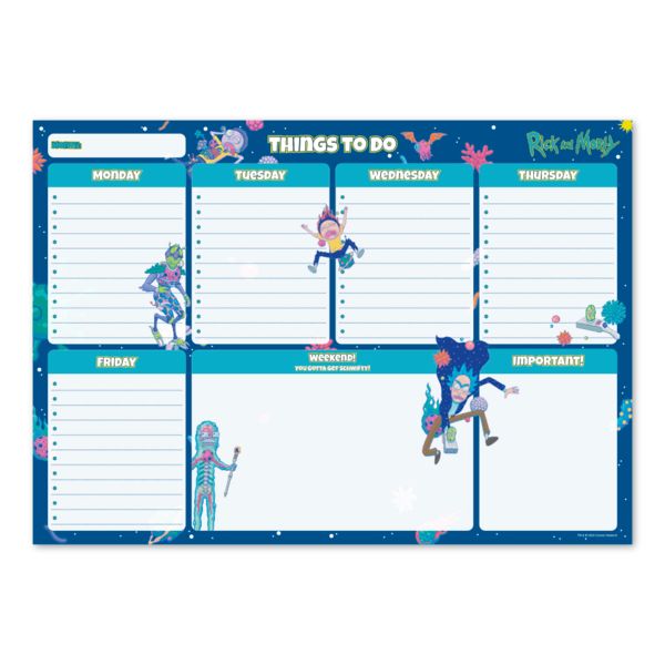 Virus Weekly Planner Pad A4 Rick and Morty