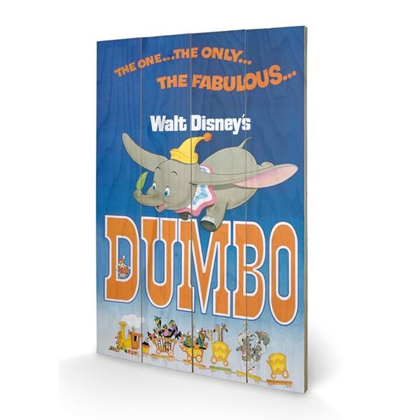 Cuadro de Madera Dumbo Disney