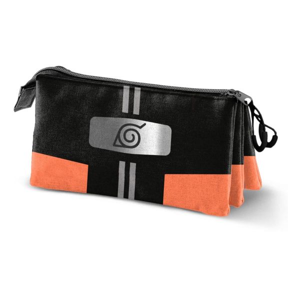 Konoha Bandana Triple Pencil Case Naruto Shippuden