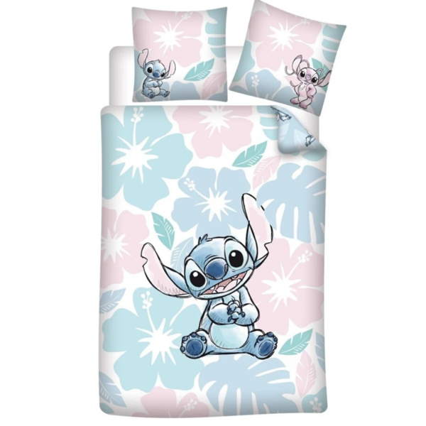 Funda Nórdica Floral Lilo & Stitch Disney 140 x 200 cms