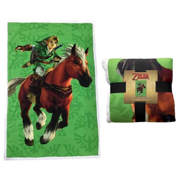 Link & Epona Polar Blanket The Legend Of Zelda Nintendo 100 x 150 cm  