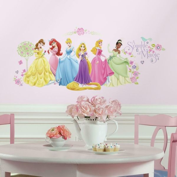 Pegatinas Decorativas Princesas Brillo Disney