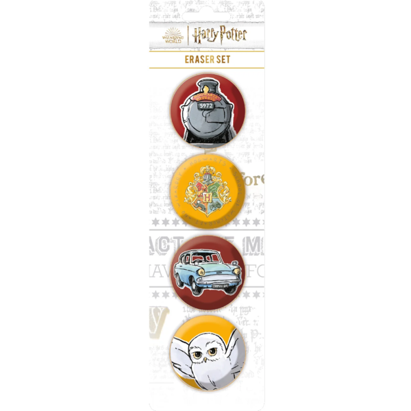 Eraser Set 4 Harry Potter 