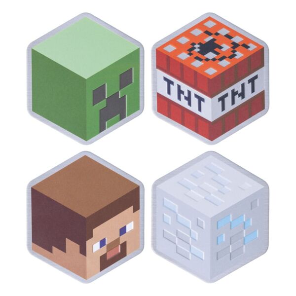 Set 4 Posavasos Minecraft