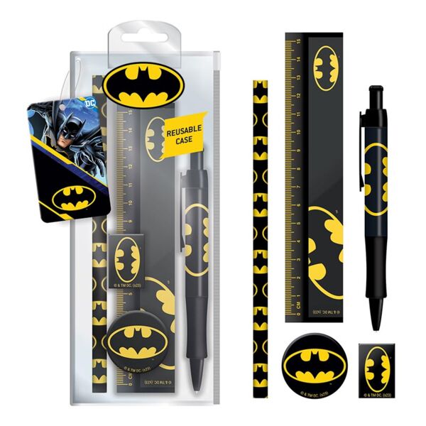 Classic Batman DC Comics Stationery Set 6 pieces