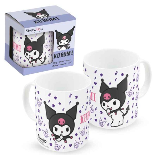 Kuromi Sanrio 325 ml White Mug