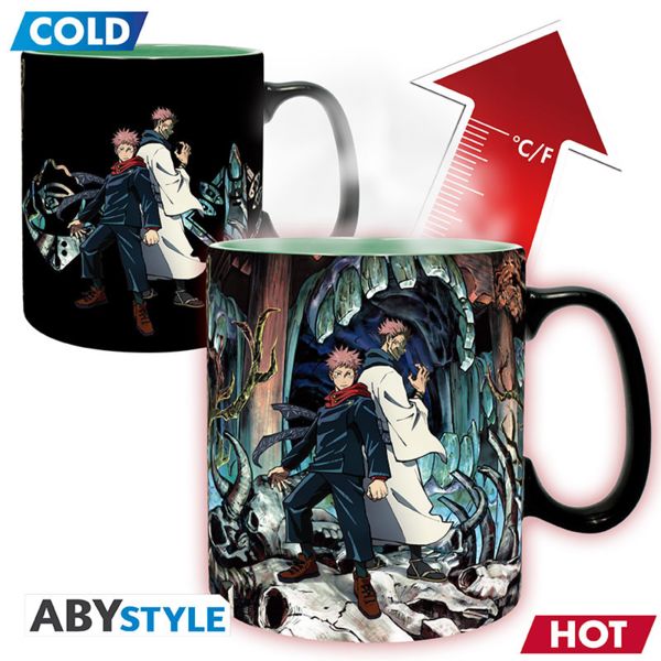 Taza Térmica Yuji Itadori y Ryomen Sukuna Jujutsu Kaisen 460 ml