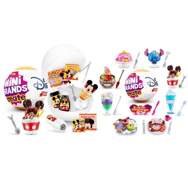 Blind Box Cápsula Sorpresa Figura Snacks Disney Mini Brands Create (Aleatorio)
