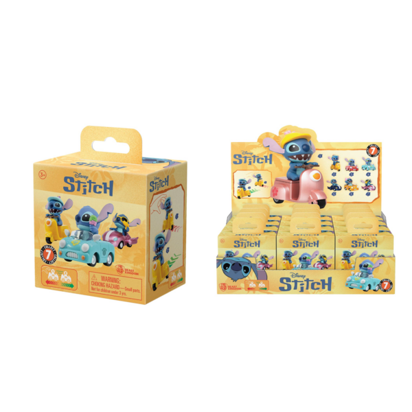 Blind Box Figura Vehículo con cuerda Lilo & Stitch Disney Zoom Hero YuMe Toys (Aleatorio)