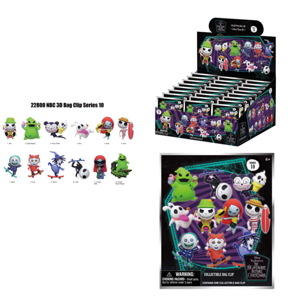 Llavero Blind Box Charm Mochila Pesadilla Antes de Navidad Disney (Aleatorio)