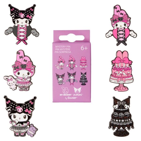 My Melody & Kuromi Enamel Pins Blind Box Sanrio Loungefly (Random)