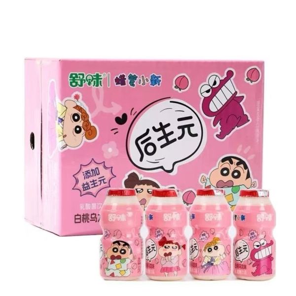 White Peach Oolong Tea Drink Crayon Shin Chan 100 ml