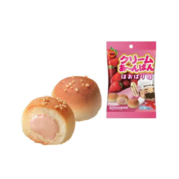 Strawberry Cream Filled Biscuit Bag Bourbon 38 g