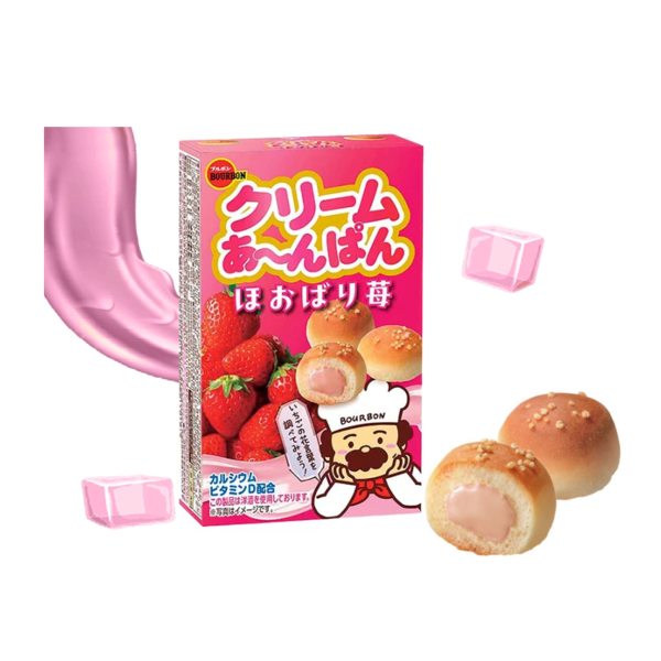 Bizcochito Relleno Sabor Crema de Fresa Bourbon 38 g
