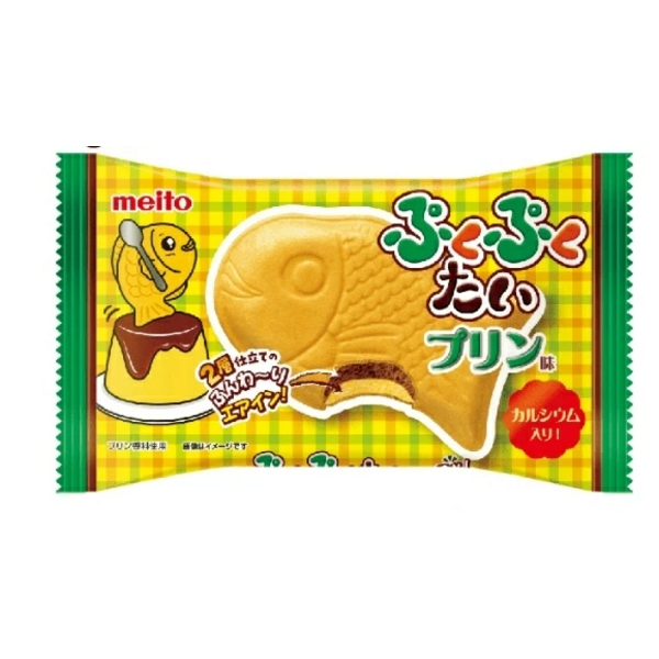 Galleta Taiyaki Sabor Pudín Tailandés Meito 16,5 g
