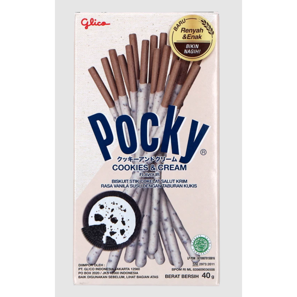 Pocky Palitos Sabor a Galletas Cookies & Cream 42 gr