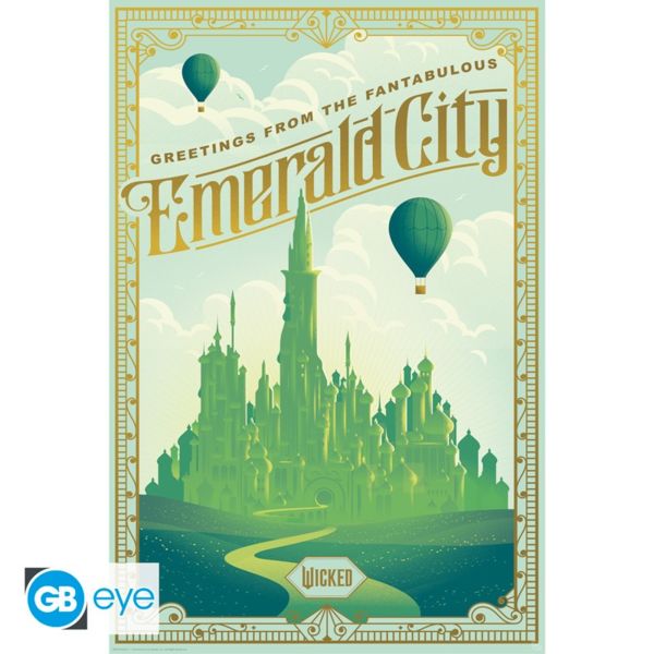 Póster Emerald City Wicked 91,5 x 61 cms