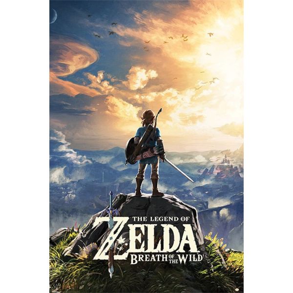 Poster Sunset The Legend of Zelda Breath of the Wild 61 x 91 cms