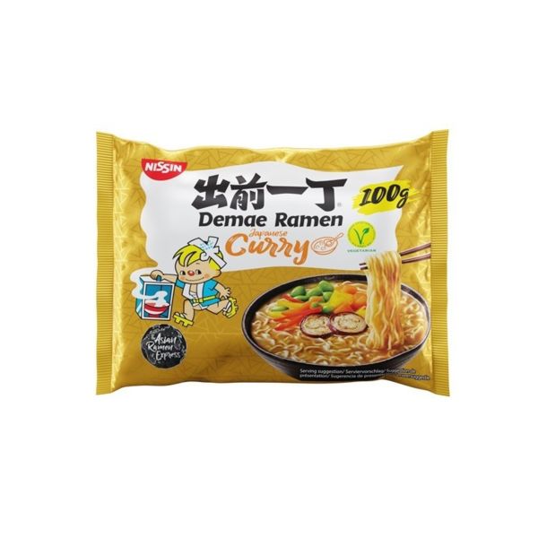 Ramen Demae Noodles Sabor Curry Nissin 100 g