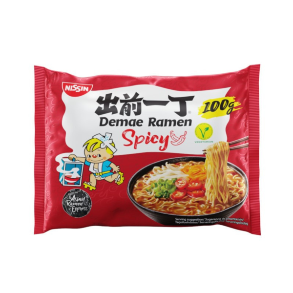 Ramen Demae Noodles Sabor Picante Nissin 100 g