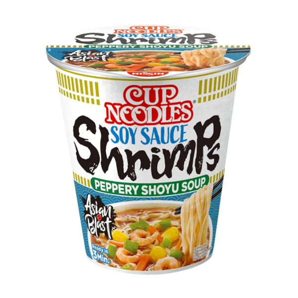 Ramen Noodles Gamba con salsa de soja y pimienta Nissin 63 gr