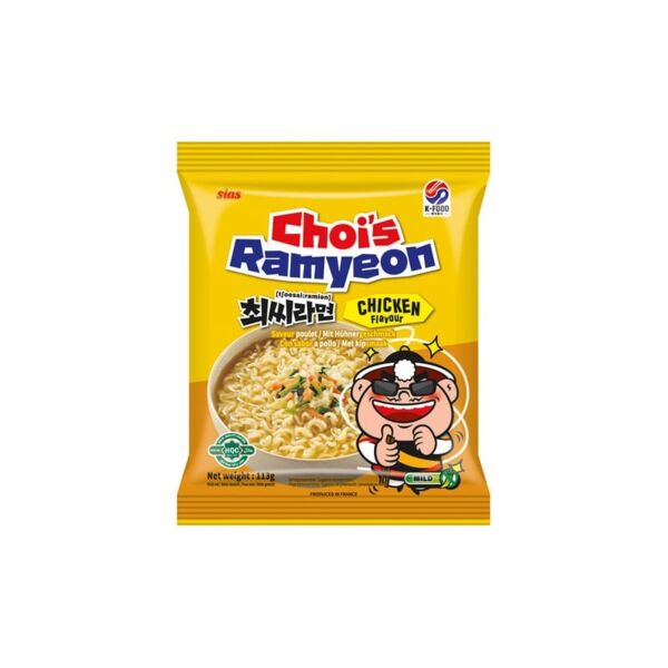 Ramen Noodles Instantáneo Sabor Pollo Choi's Ramyeon Sias 113 g