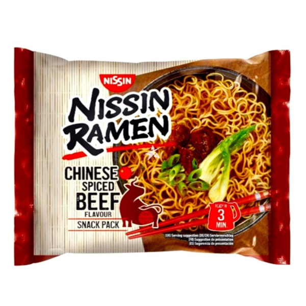 Ramen Noodles sabor Carne con especias chinas Nissin 66.8 g