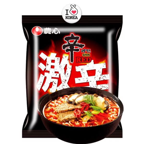 Ramen Noodles Sabor Shin Red Super Picante Nongshim 120 g