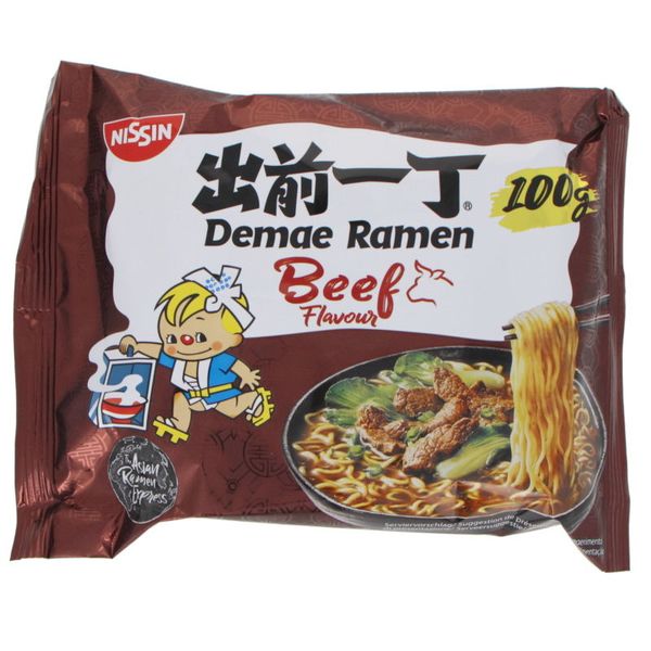 Nissin Beef Flavor Ramen Noodles